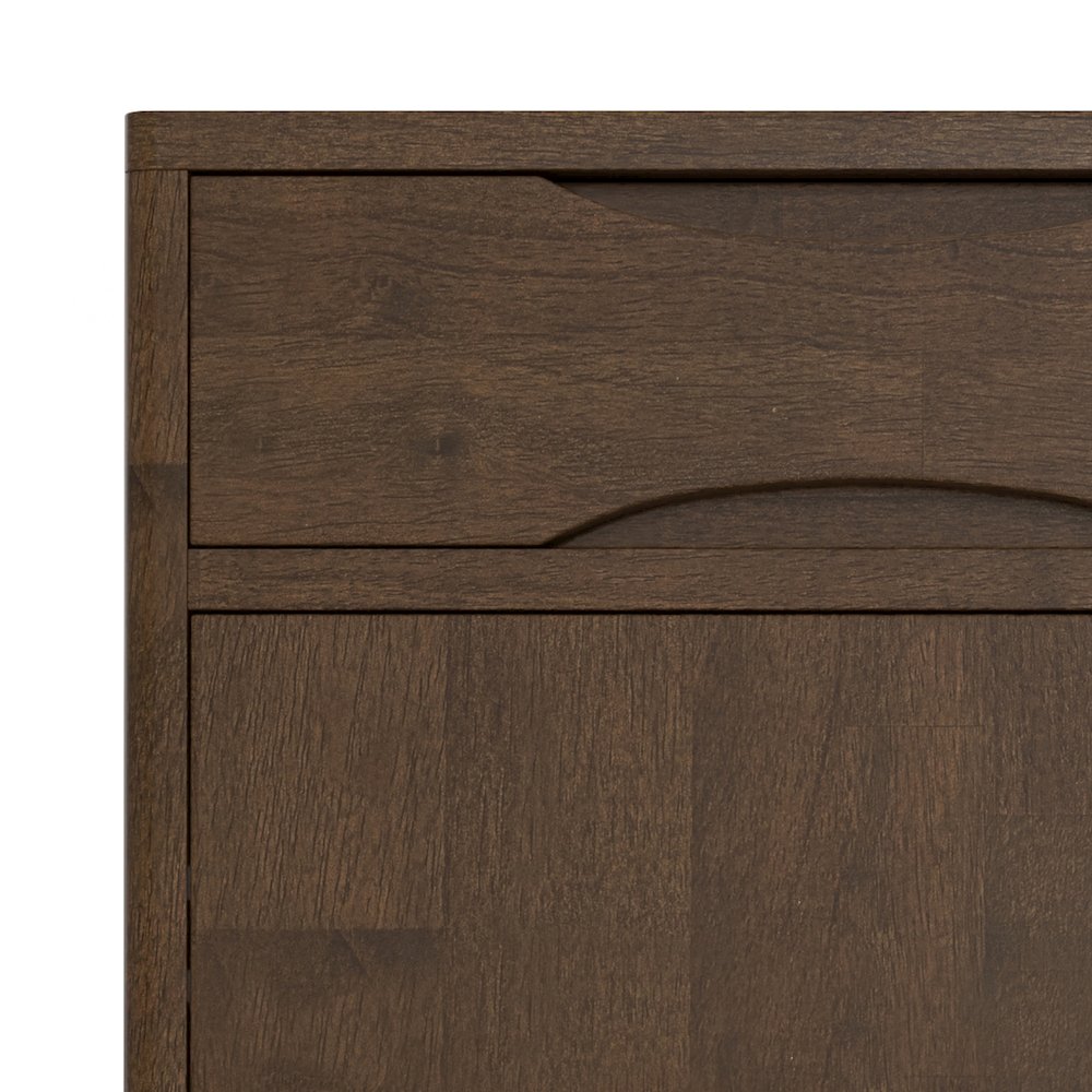 Harper Solid Wood 40 Inch Storage Cabinet In Walnut Brown (Set Of 2). Picture 6
