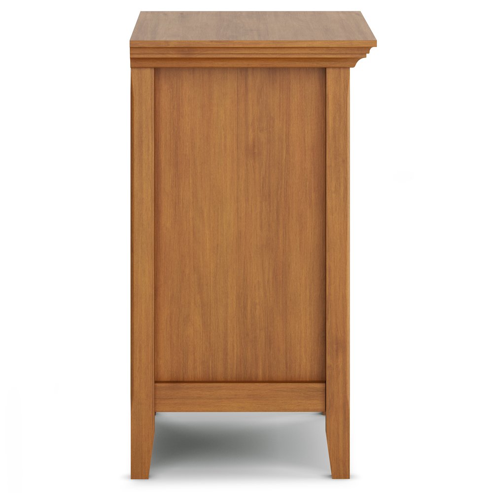 24 inch Solid Wood Traditional Bedside Table in Light Golden Brown (Set of 2). Picture 2