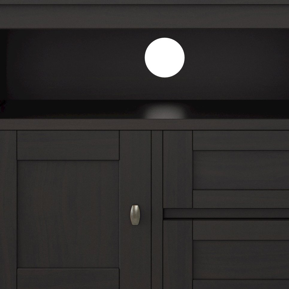 72 Inch Tv Media Stand In Hickory Brown For Tvs Up To 80 Inches. Picture 3