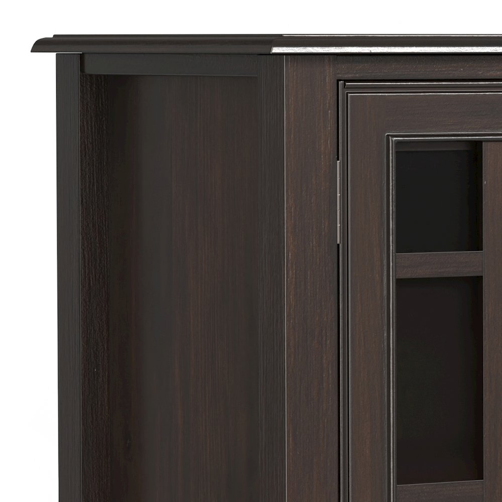 Connaught Solid Wood Wide Storage Cabinet Buffet In Chestnut Brown. Picture 2