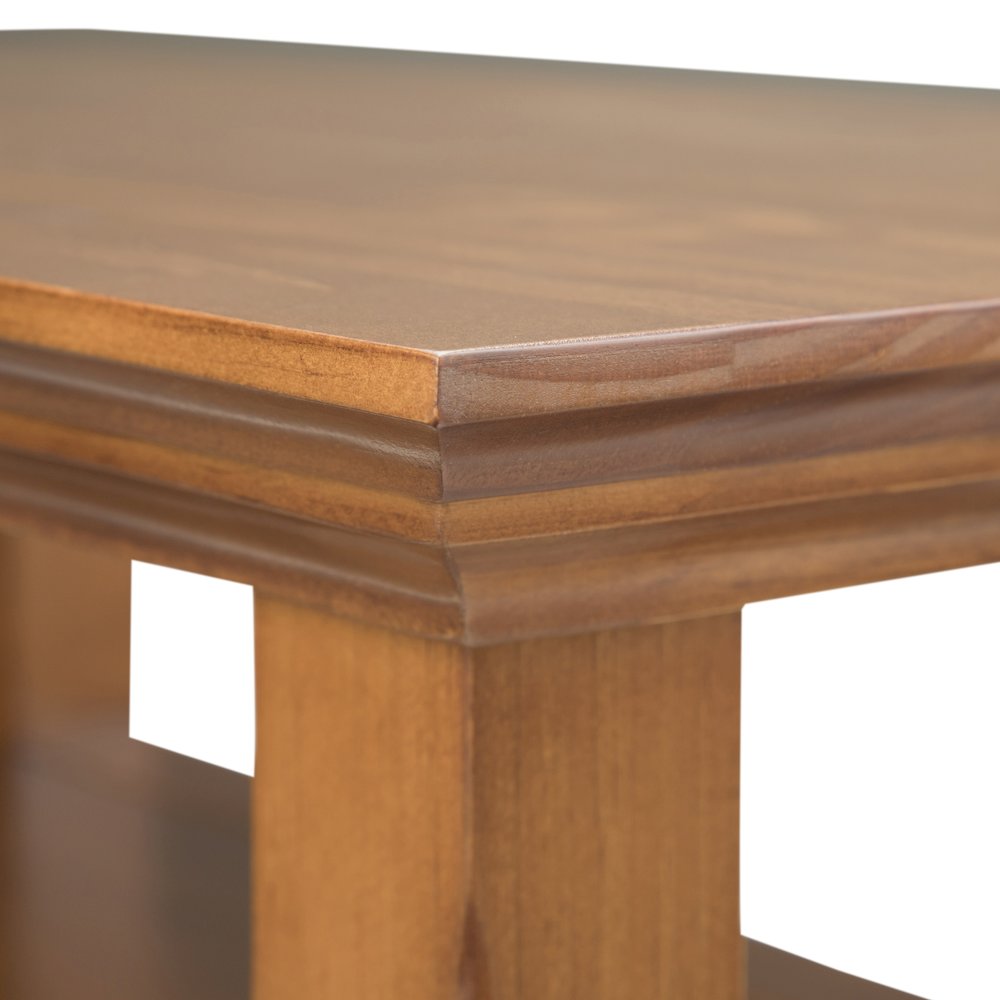 14 inch Transitional Narrow Side Table in Light Golden Brown (Set of 2). Picture 3
