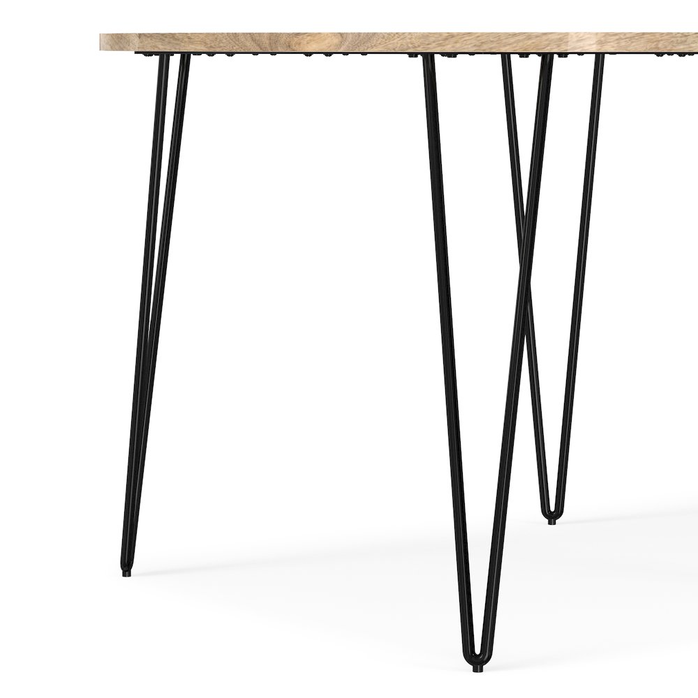 Hunter Solid Mango Wood 45 Inch Round Dining Table In Natural. Picture 9