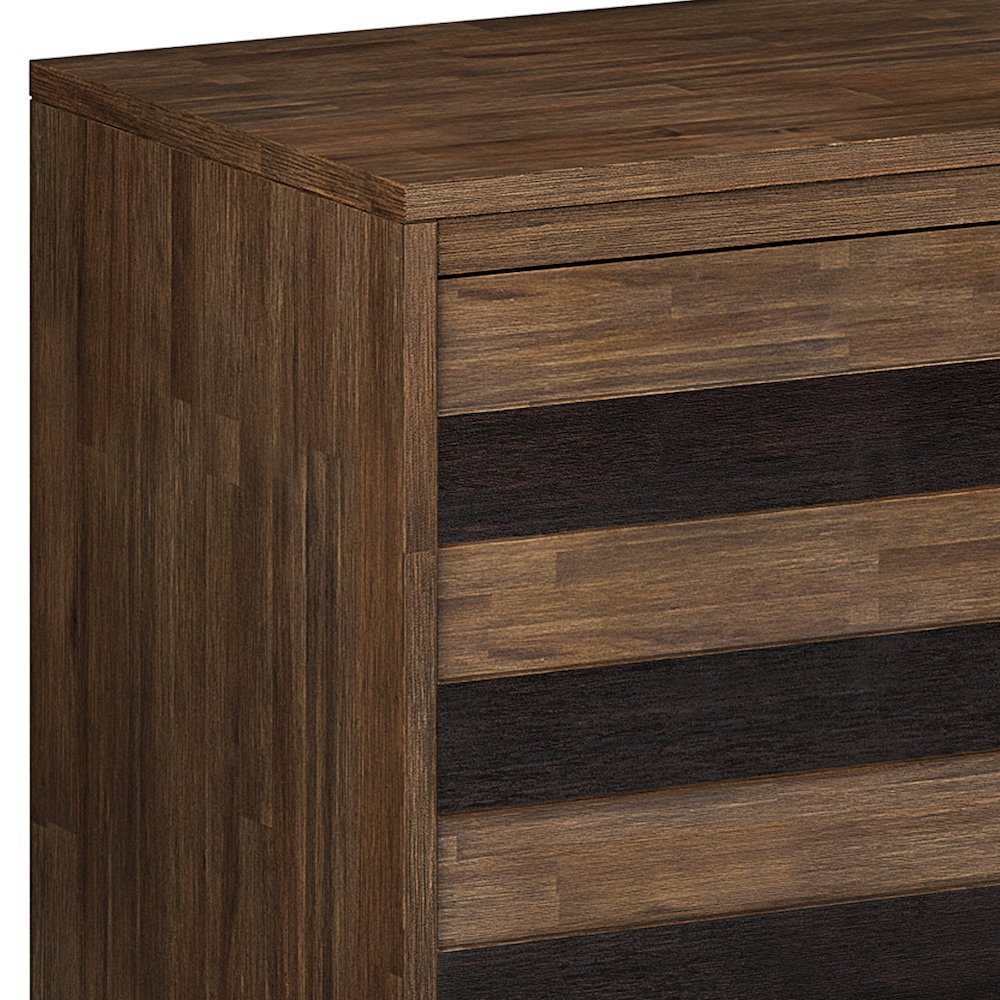 Clarkson Solid Acacia Wood Sideboard Buffet In Rustic Natural Aged Brown. Picture 2