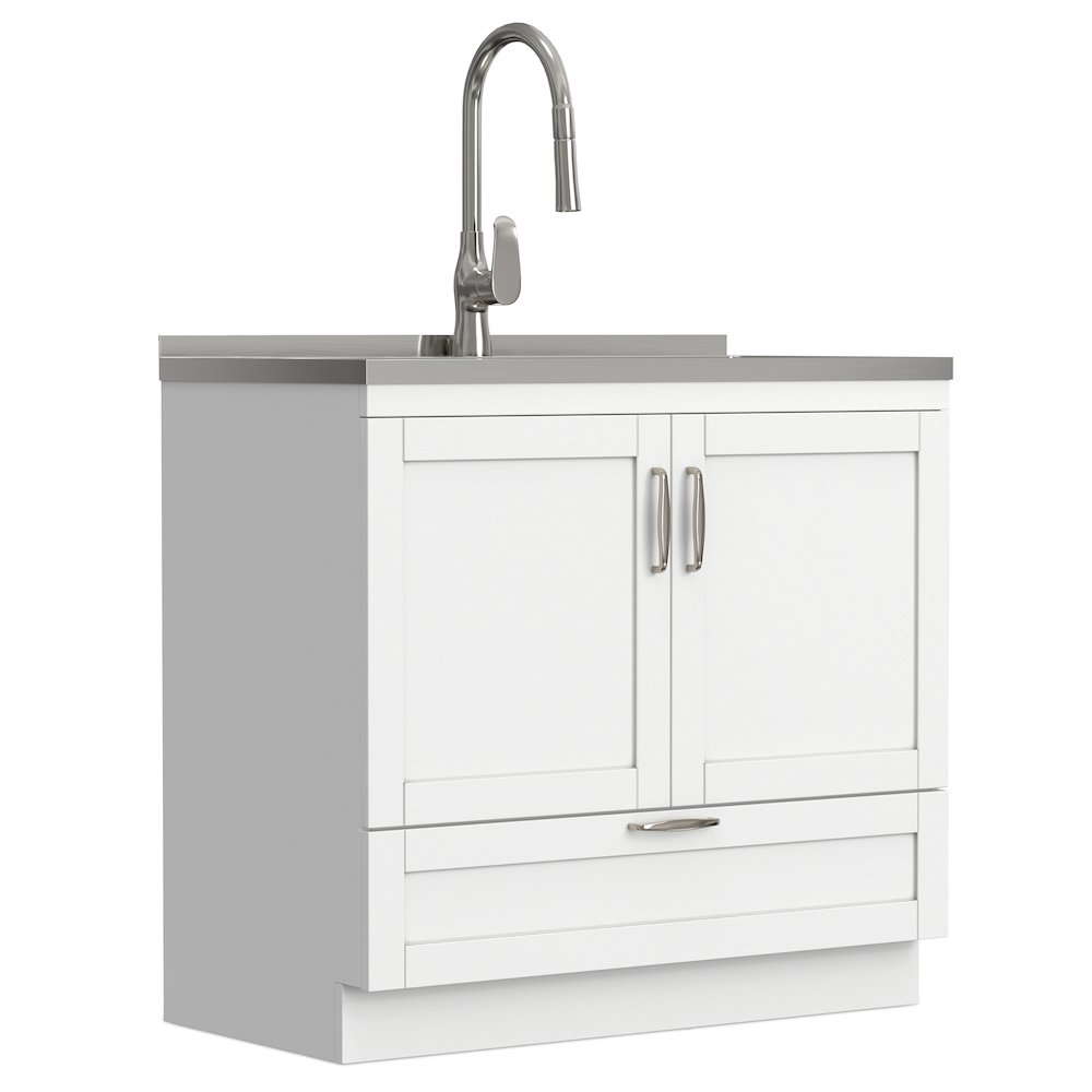 Reed All-In-One 36-inch Laundry Utility Sink and Cabinet. Picture 2