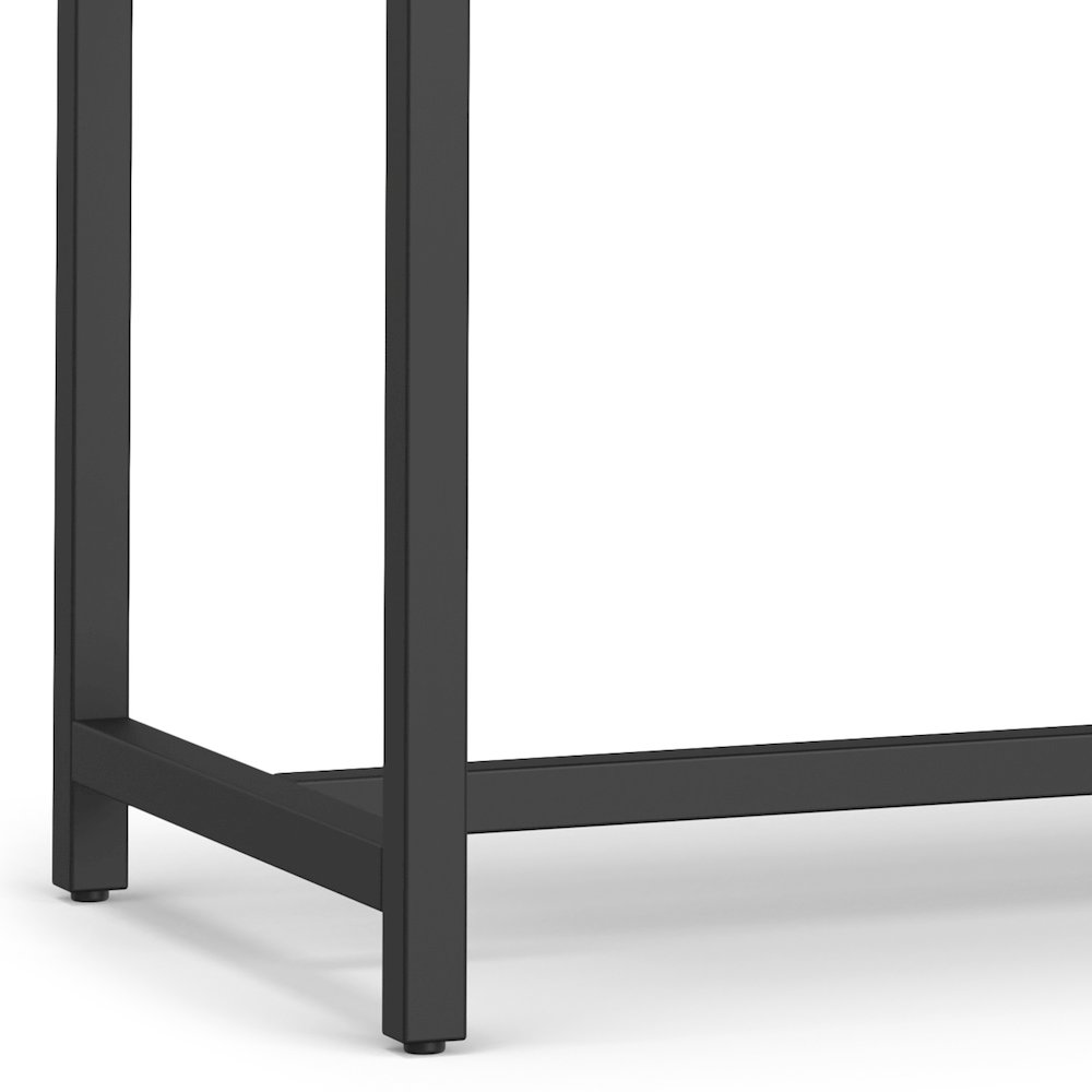 Banting SOLID HARDWOOD Mid Century Small Desk in Walnut Brown. Picture 11