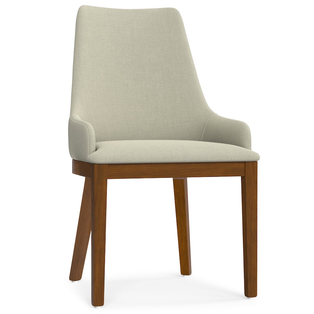 Stephanie Dining Chair (Set of 2) in Natural Linen Look Fabric. Picture 5