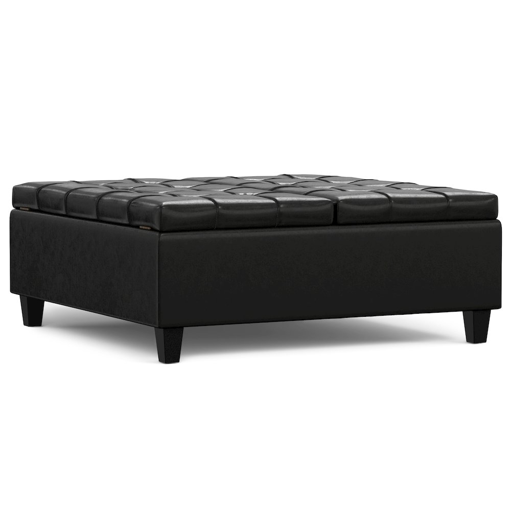 40 inch Wide Square Large Coffee Table Storage Ottoman. Picture 1