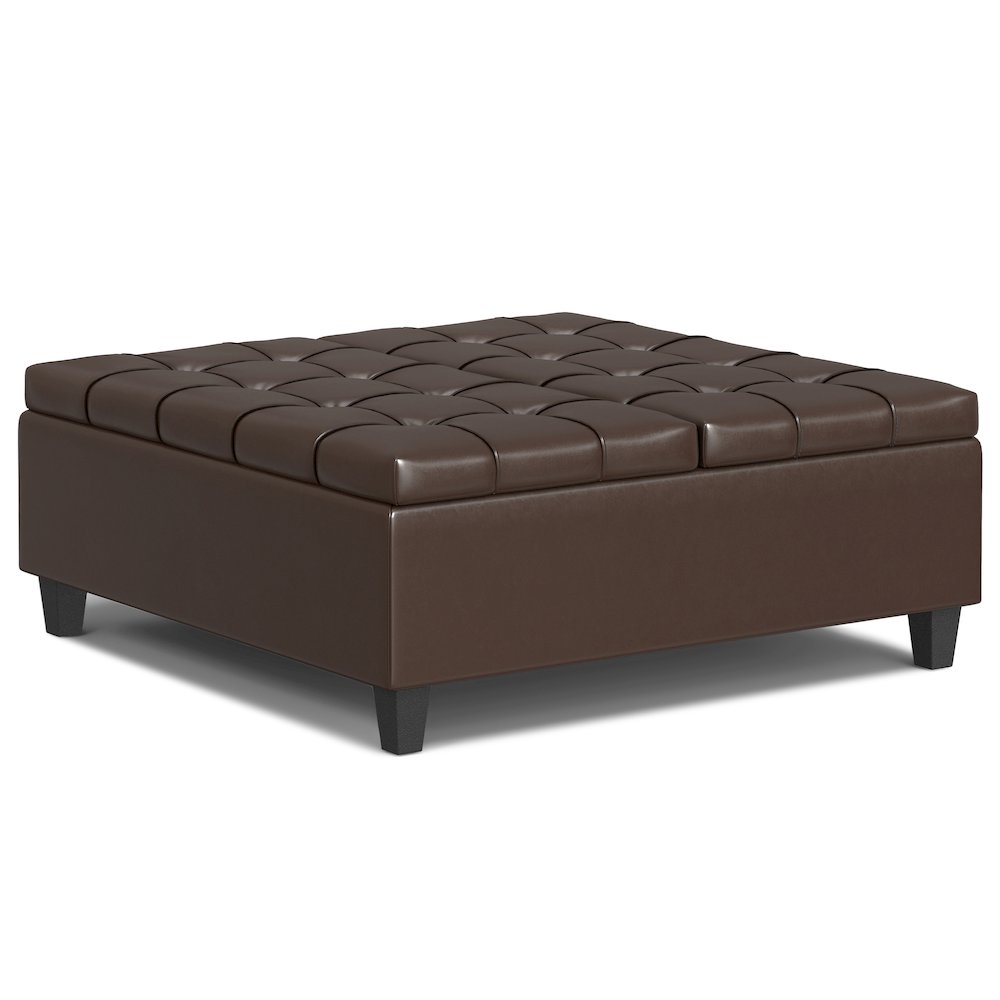 40 inch Wide Square Large Coffee Table Storage Ottoman. Picture 2