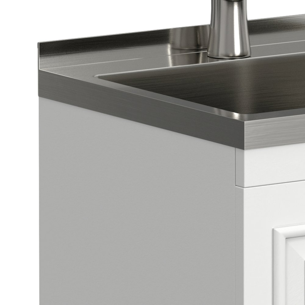 Darwin All-In-One 20-inch Laundry Utility Sink and Cabinet. Picture 4
