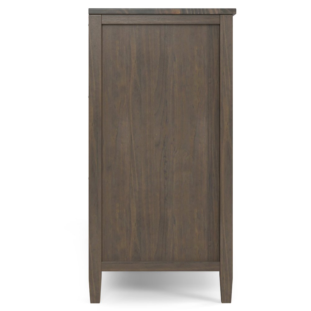 Ela Solid Wood Sideboard With Wine Storage In Smoky Brown. Picture 2