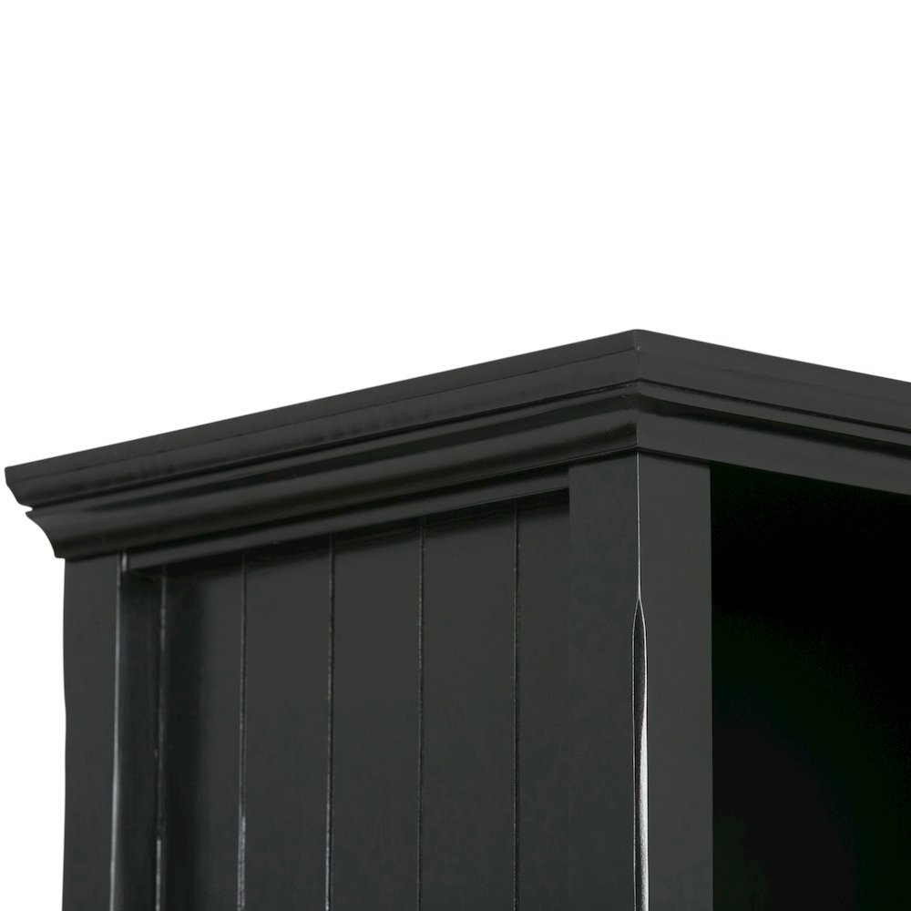 Acadian Solid Wood 9 Cube Bookcase And Storage Unit In Black. Picture 3
