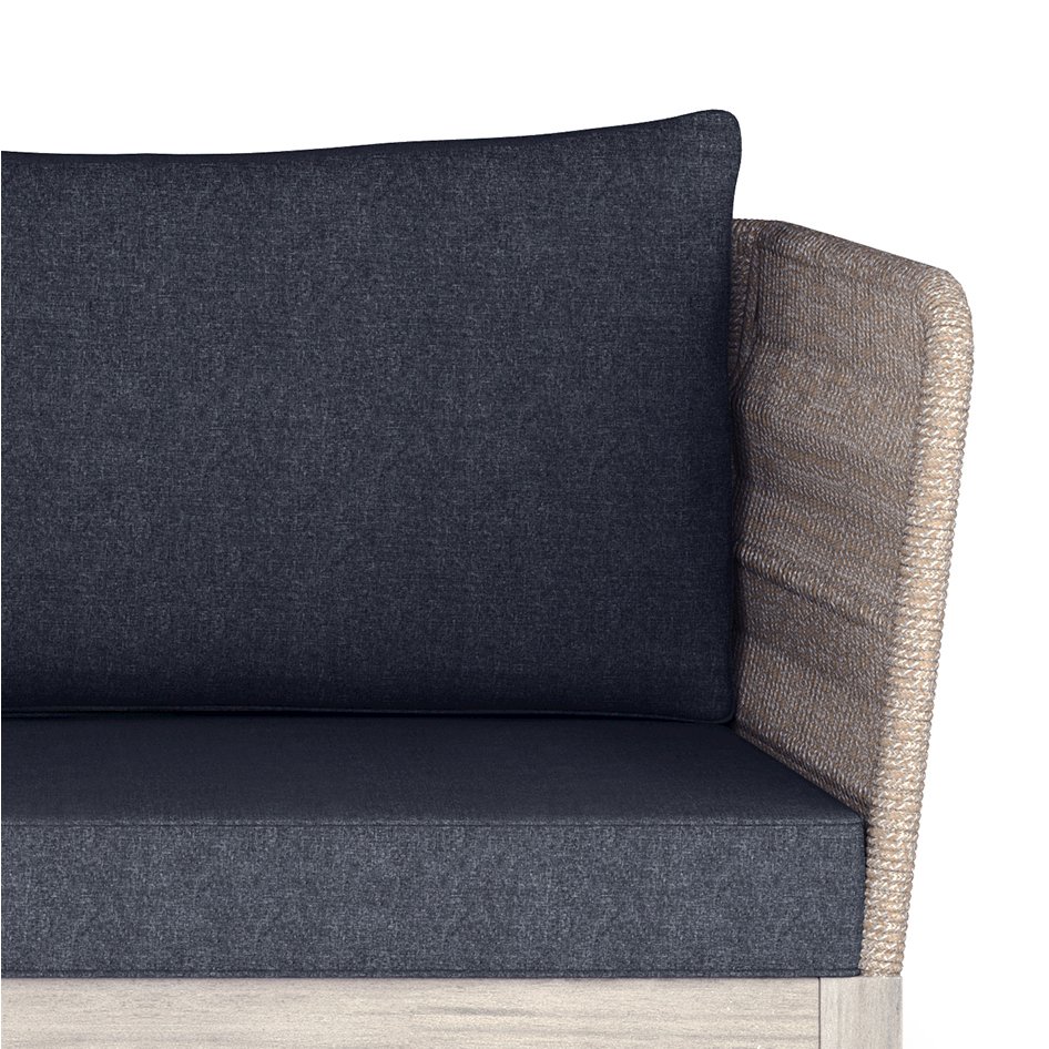 Santiago SOLID ACACIA WOOD Outdoor Sofa in Slate Grey. Picture 6
