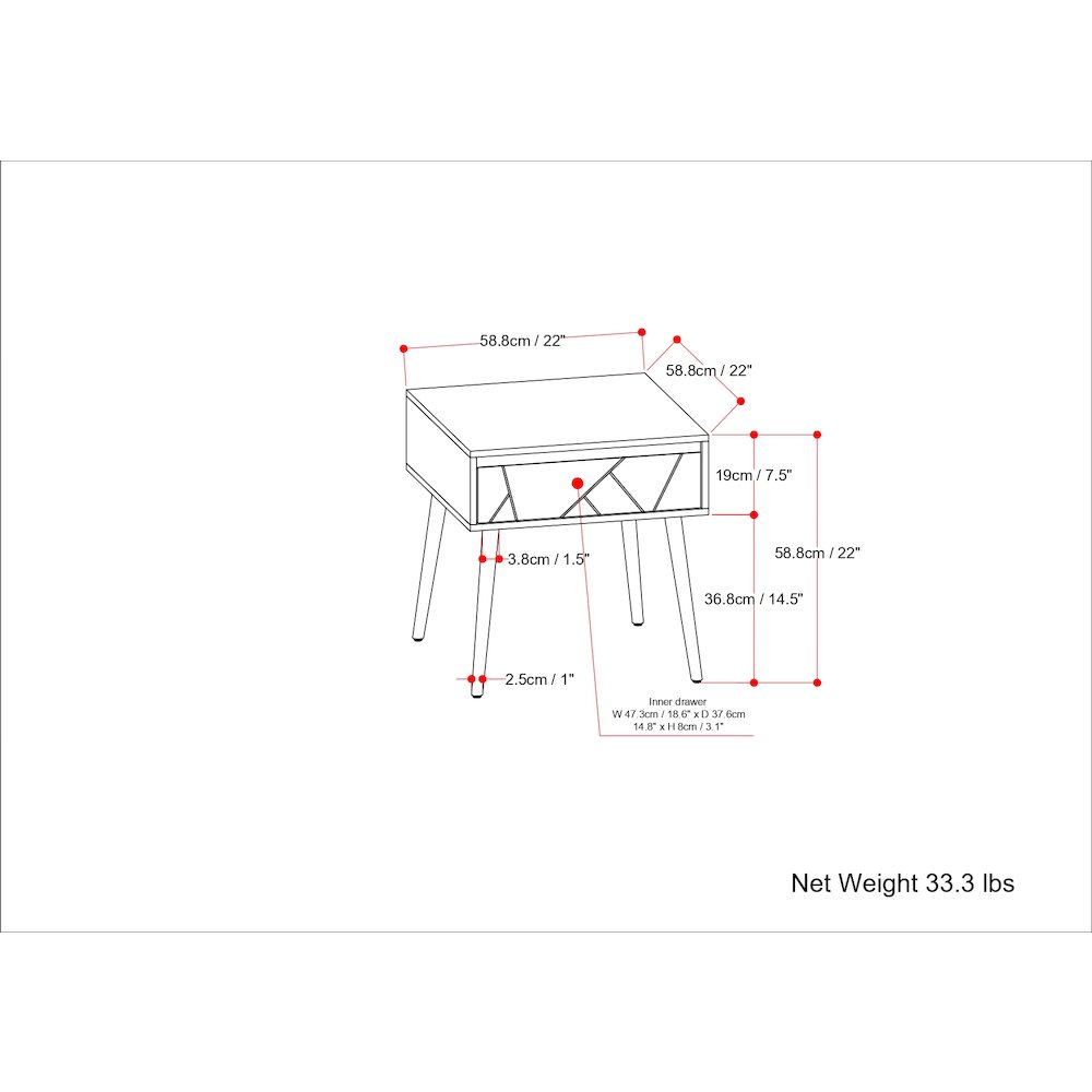 Jager Solid Mango Wood Side Table In Natural. Picture 6