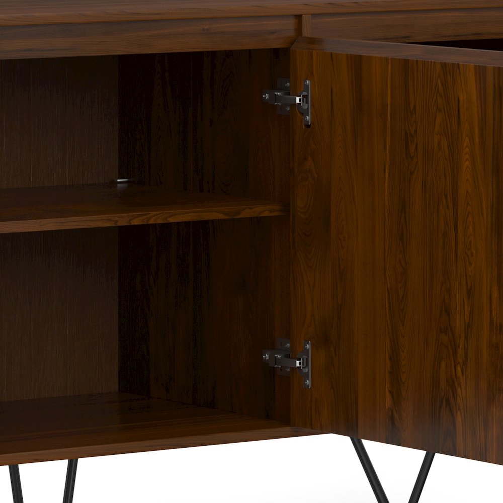 Hunter 3 Door Sideboard Buffet In Walnut Veneer. Picture 4