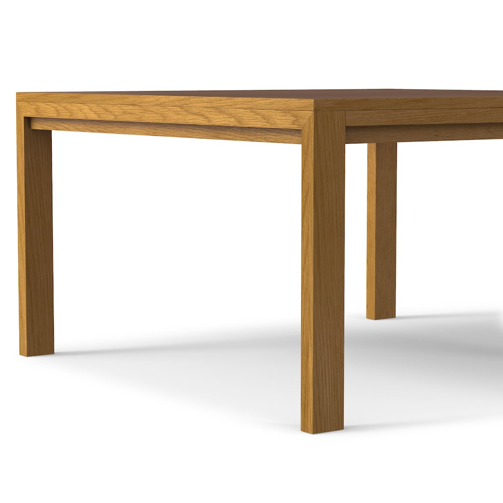 Wilson Square Dining Table In Oak Veneer. Picture 8