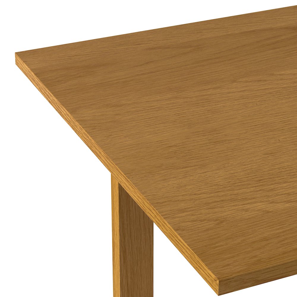 Wilson Extendable Dining Table In Oak Veneer. Picture 15