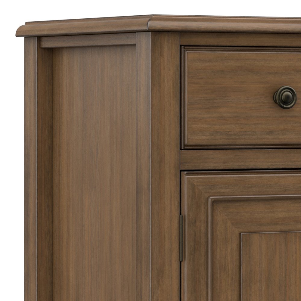 Connaught 67in W Solid Wood Traditional Large Sideboard Buffet Storage Cabinet. Picture 4