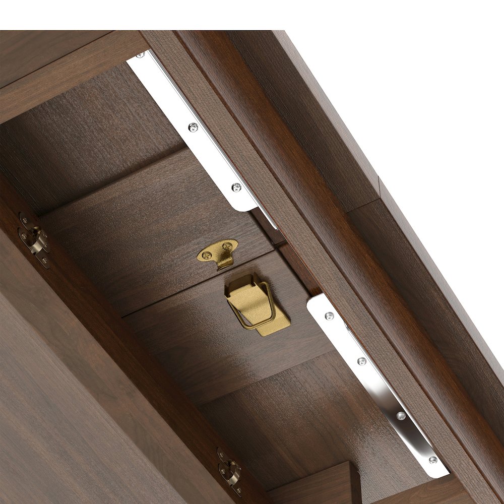 Wilson Extendable Dining Table In Walnut Veneer. Picture 14