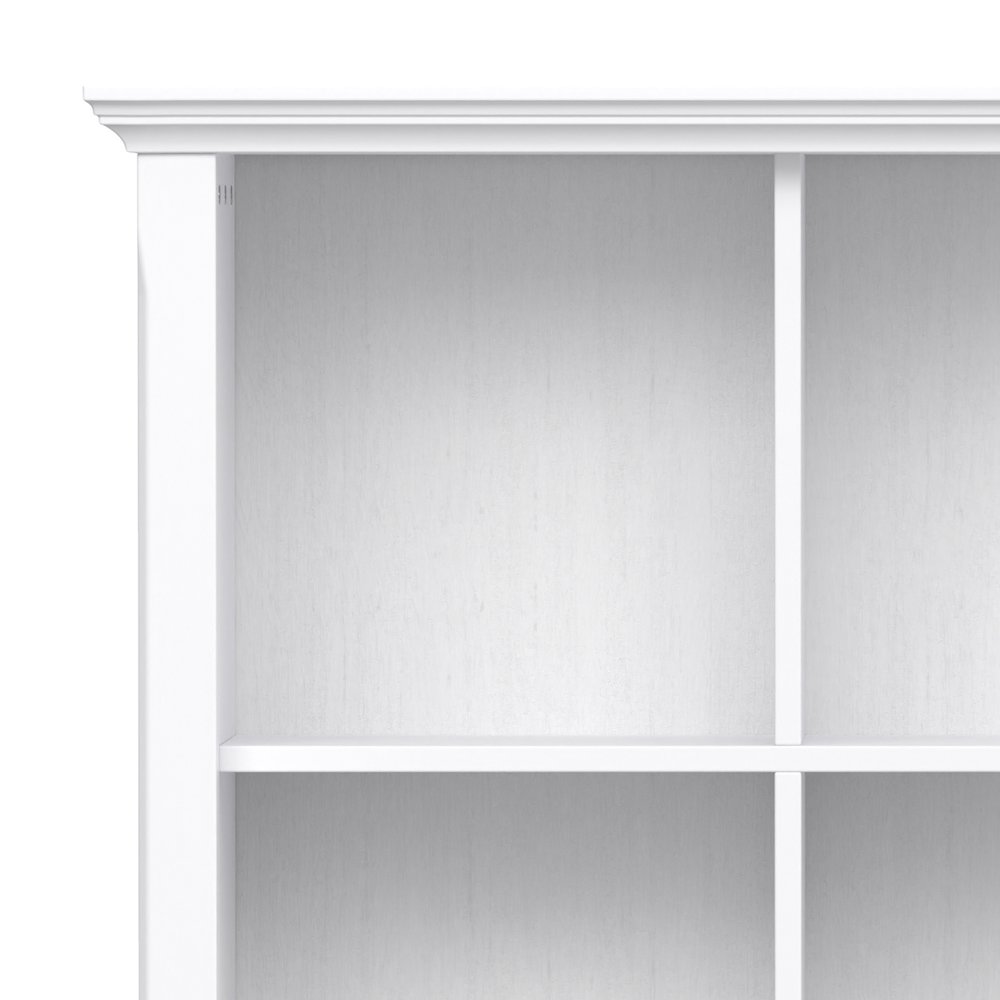 Acadian Solid Wood 9 Cube Bookcase And Storage Unit In White. Picture 4