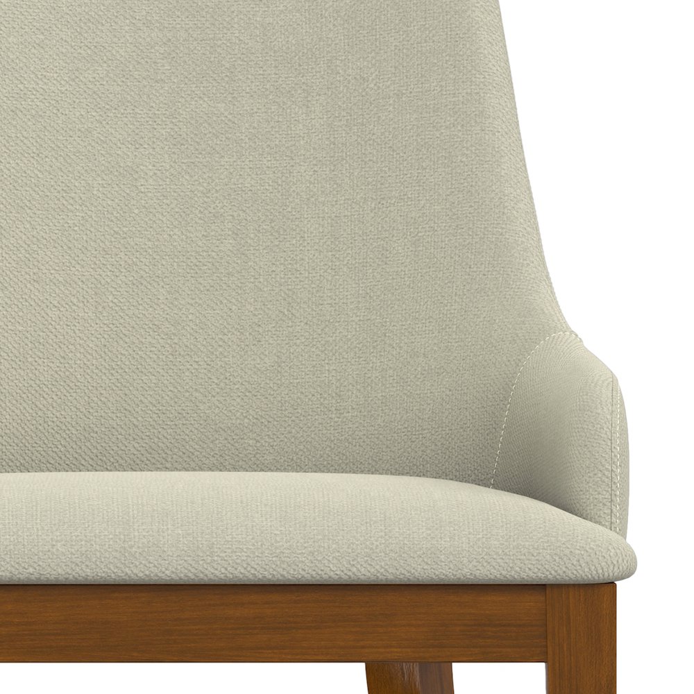 Stephanie Dining Chair (Set of 2) in Natural Linen Look Fabric. Picture 8