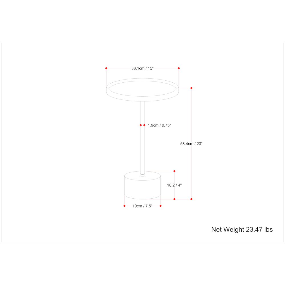 Becker Solid Acacia Wood Side Table In Natural. Picture 6