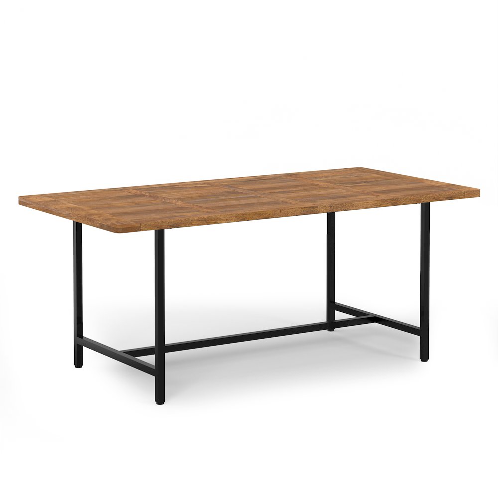 Campbell Dining Table In Burnt Wax. Picture 4