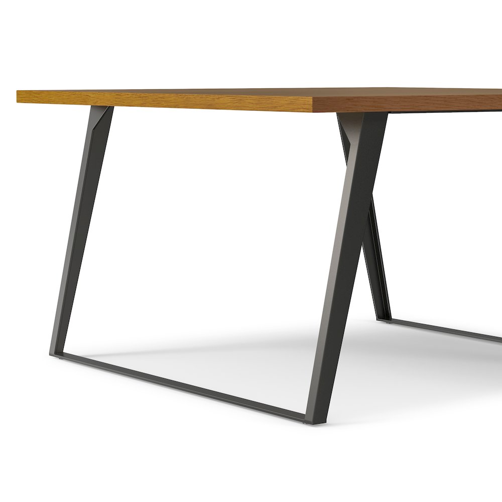 Lowry Square Dining Table In Oak Veneer. Picture 10