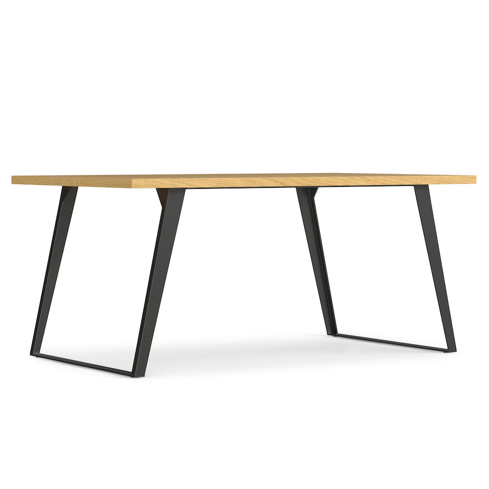 Lowry Dining Table In Oak Veneer. Picture 1