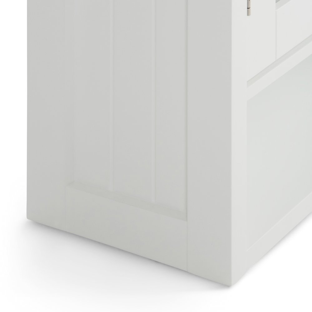 Acadian 28 inch H x 24 inch W Solid Wood Double Door Wall Cabinet in Pure White. Picture 4
