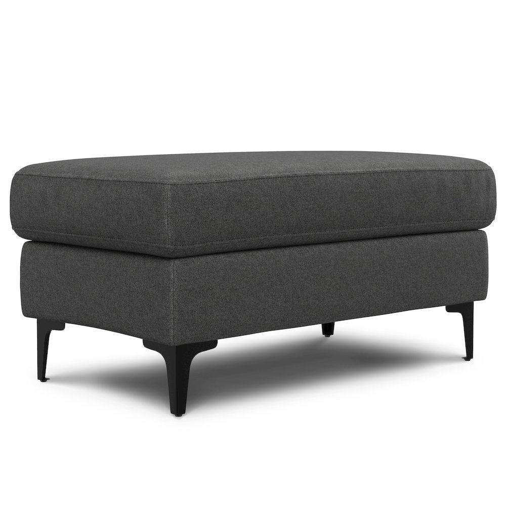 Ava Ottoman In Tightly Woven Performance Fabric. Picture 1