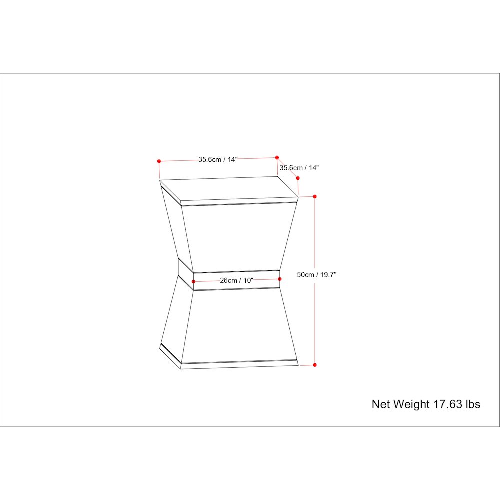 Westfield Solid Mango Wood Side Table In Natural. Picture 6