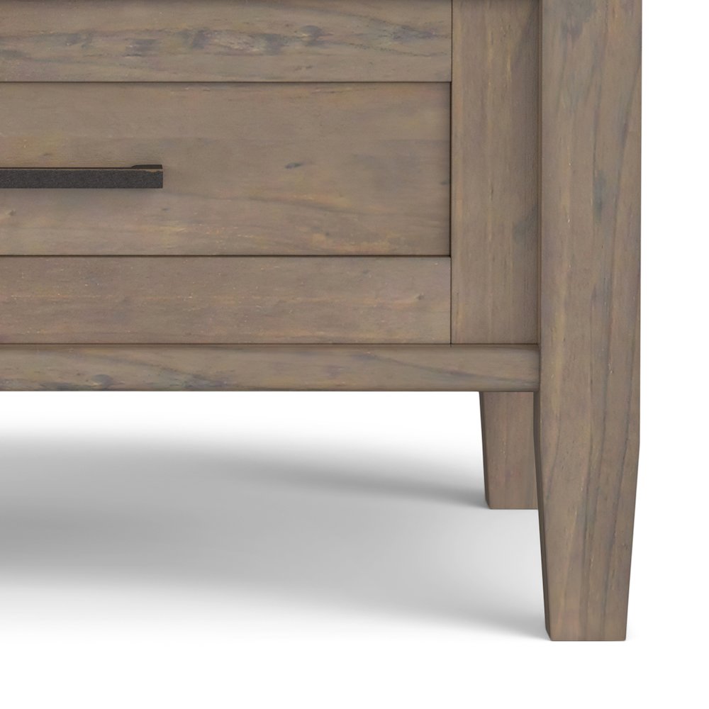 Ela Solid Wood End Table In Smoky Brown. Picture 3