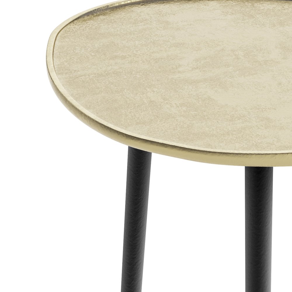 Tanner Metal Side Table In Gold. Picture 3