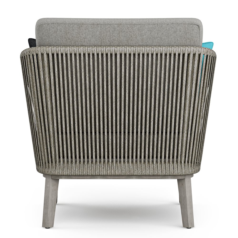 Carmel SOLID ACACIA WOOD Outdoor Conversation Chair in Sand Drift. Picture 4