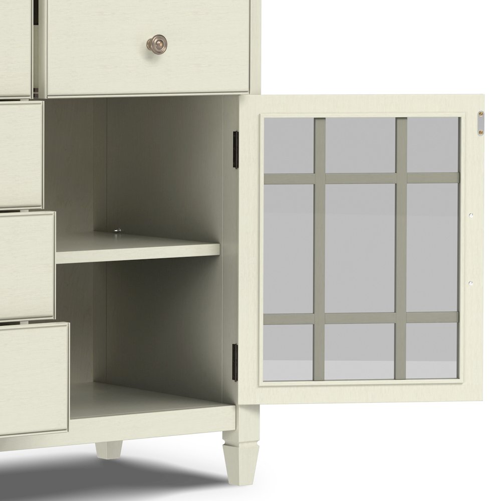 Connaught Solid Wood Sideboard Buffet In Antique White. Picture 3
