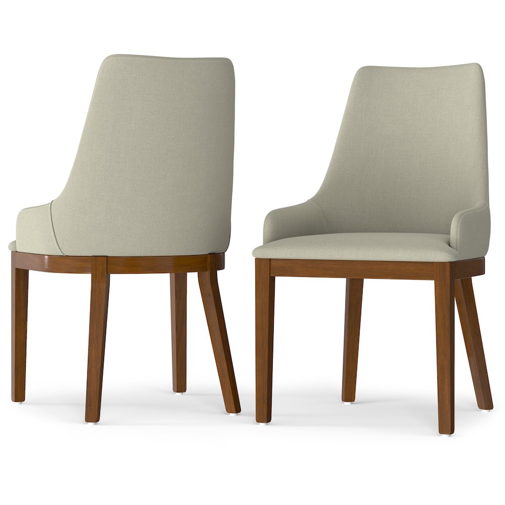 Stephanie Dining Chair (Set of 2) in Natural Linen Look Fabric. Picture 1