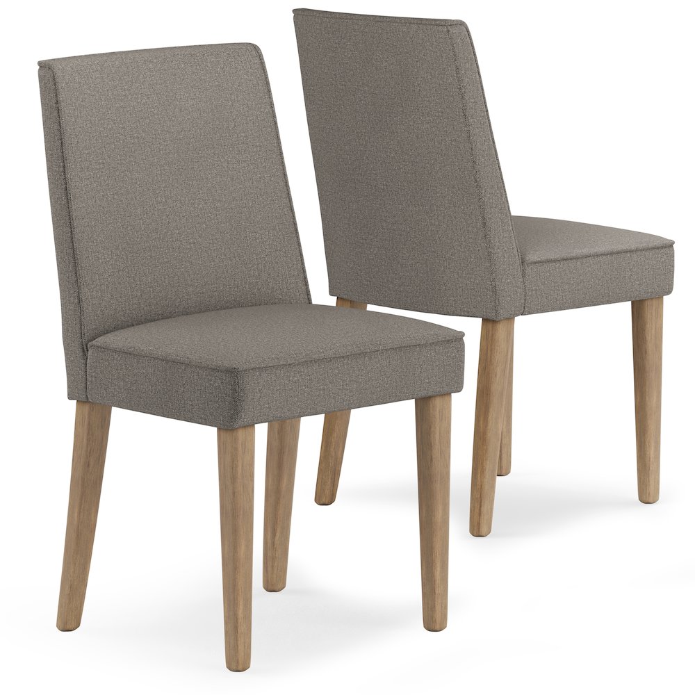 Bartow Solid Hardwood Dining Chair ( Set Of 2 ) In Taupe. Picture 2