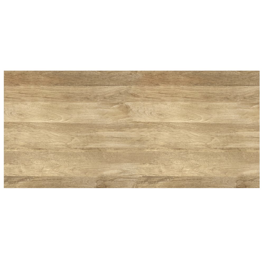Lowry Solid Mango Wood Coffee Table In Natural. Picture 3