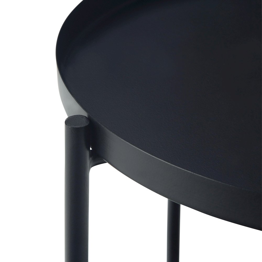 Monet Metal End Table In Black. Picture 3