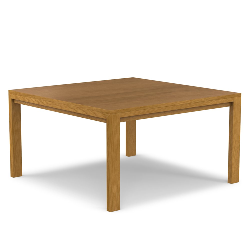 Wilson Square Dining Table In Oak Veneer. Picture 4