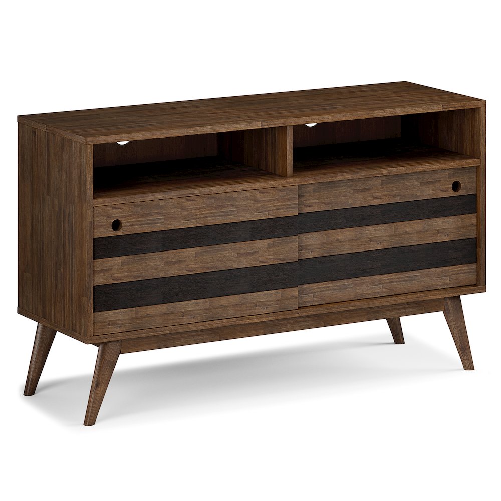 Tv Stand In Rustic Natural Aged Brown For Tvs Up To 60 Inches. Picture 1