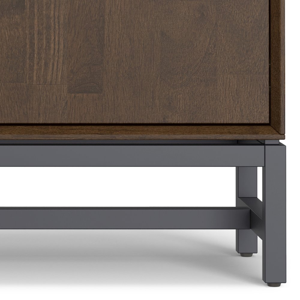 Banting Solid Hardwood Entryway Storage Cabinet In Walnut Brown. Picture 3