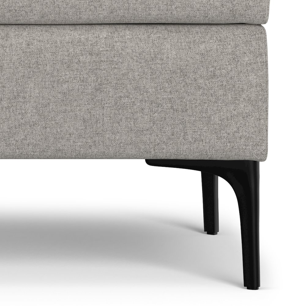 Large Coffee Table Storage Ottoman with Lift up Lid in Cloud Grey Polyester. Picture 11