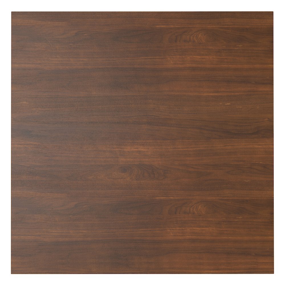 Lowry Square Dining Table In Walnut Veneer. Picture 6