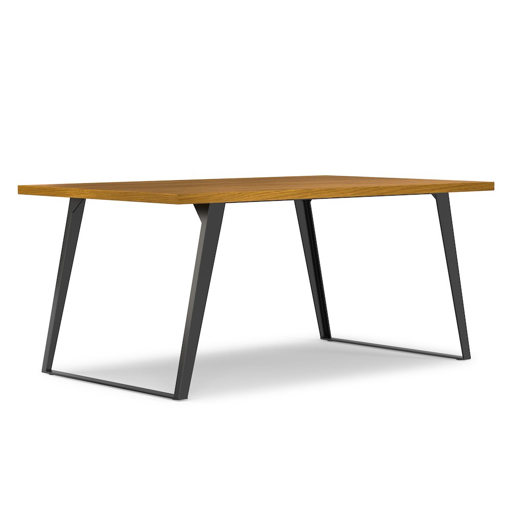 Lowry Dining Table In Oak Veneer. Picture 1