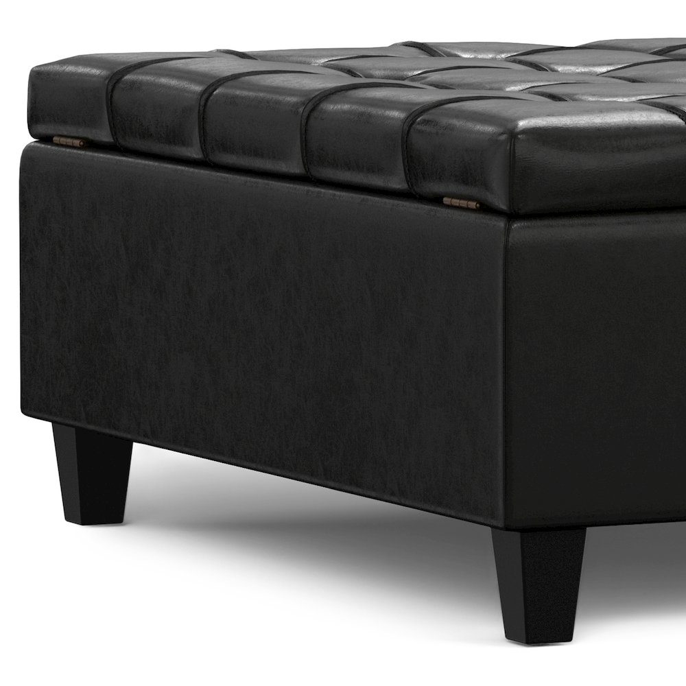 40 inch Wide Square Large Coffee Table Storage Ottoman. Picture 4