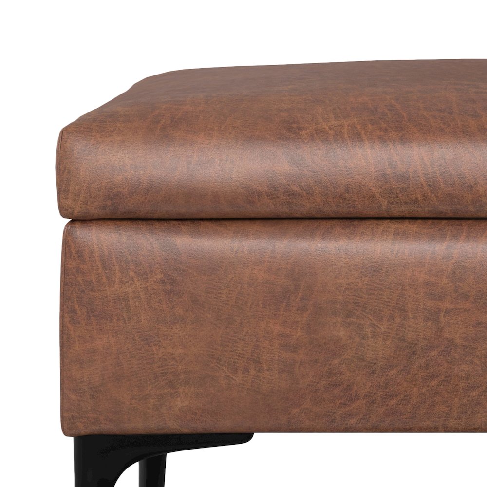 48 inch Rectangle Large Coffee Table Storage Ottoman with Lift up Lid. Picture 6