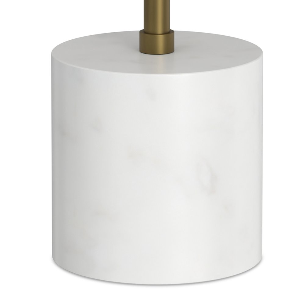 12"W Solid Mango/Genuine Marble/Iron Modern End Table. Picture 5