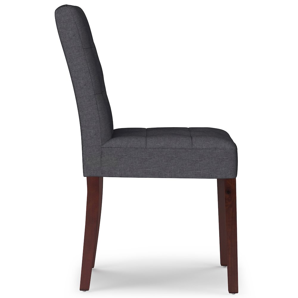 Andover Solid Wood Parson Dining Chair (Set Of 2) In Slate Grey. Picture 3