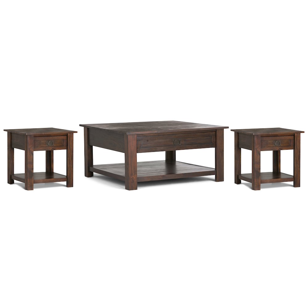 38 inch Wide Coffee Table with 2 22 inch Wide End Tables (Set of 3). Picture 1